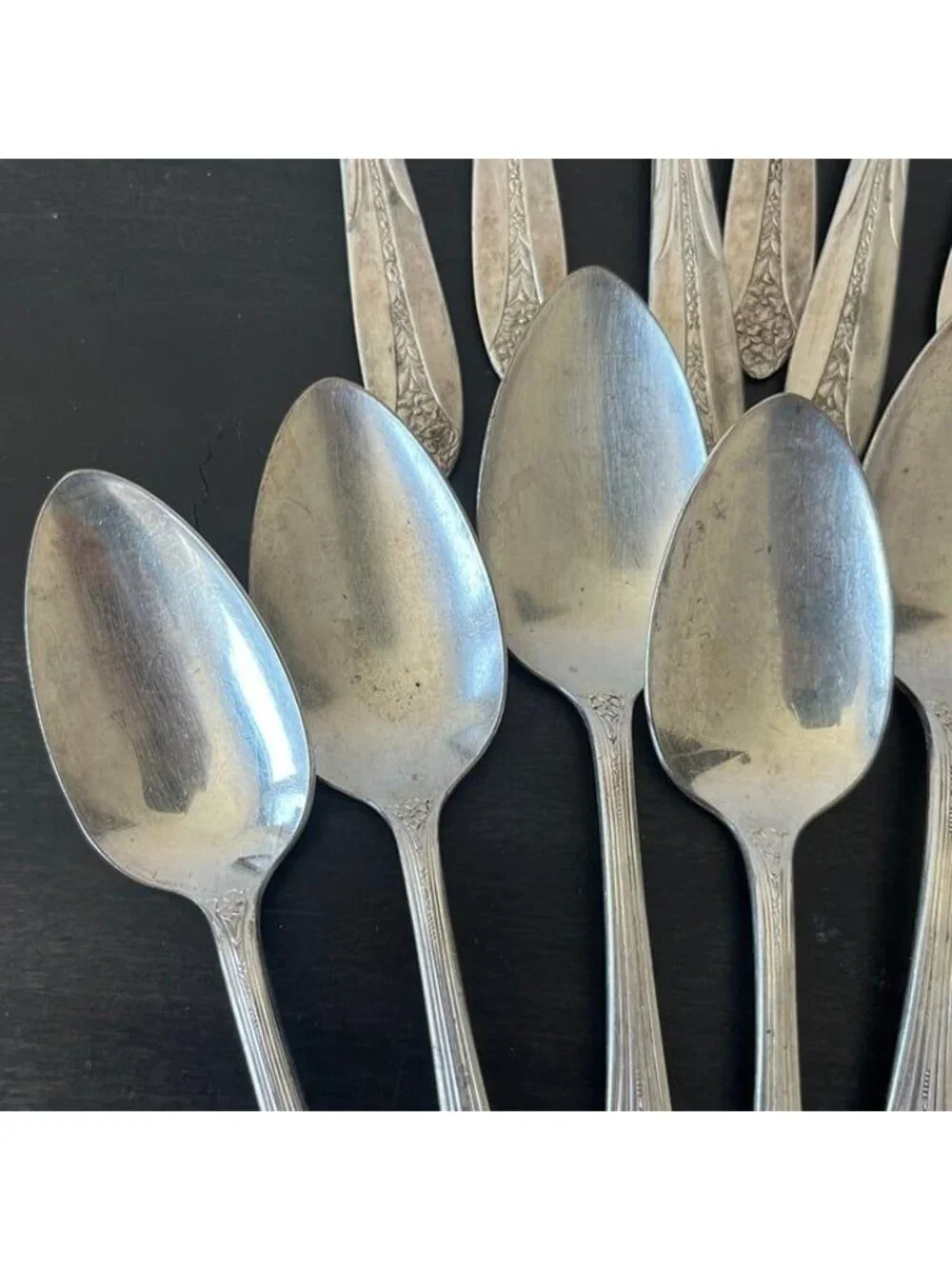 National Silver PRINCESS ROYAL Teaspoons Set of 12 Silverplate Vintage 1930s